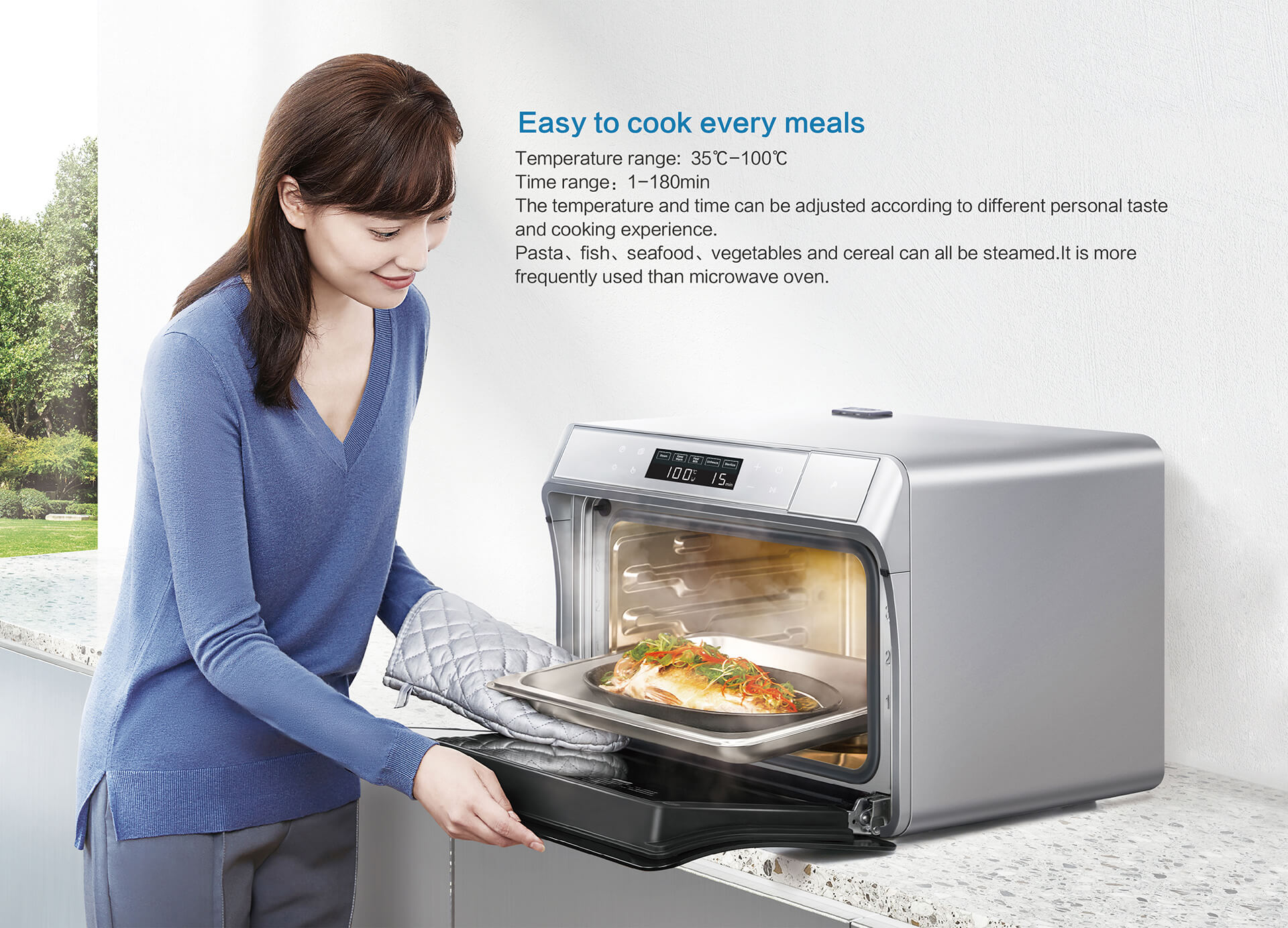 more complete functions: microwave ovens are basically used for hot food and hot vegetables, and other functions are difficult to achieve.